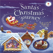 Santas Christmas journey with wind up sleigh